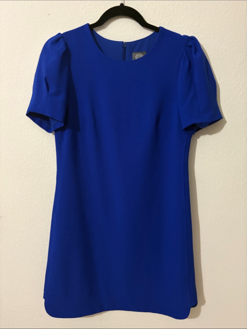 Vince Camuto Size 6 fully lined blue dress concealed zipper Made in Vietnam